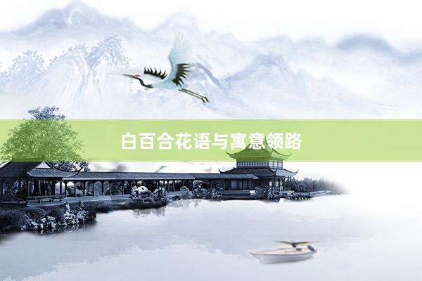 白百合花语与寓意领路